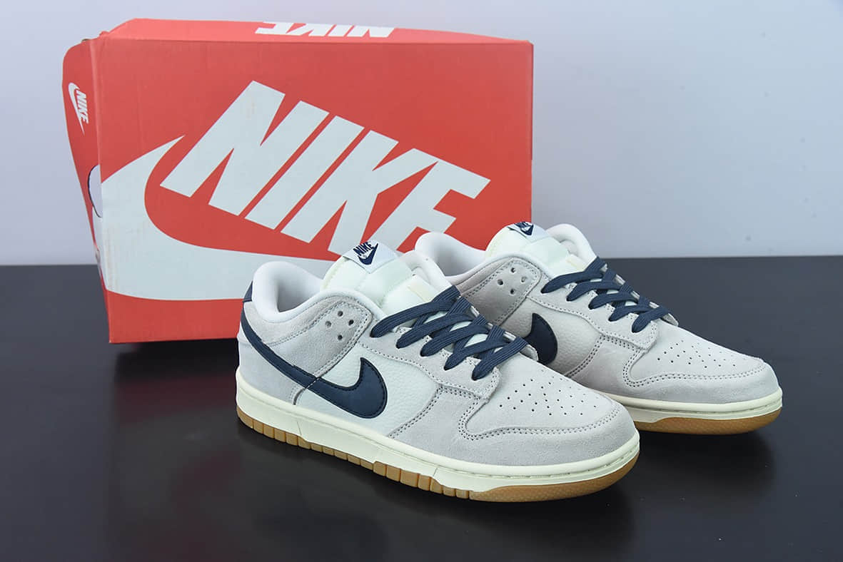 耐克Nike By You SB Dunk Low Retro SP“白灰深蓝”扣篮系列低帮休闲运动滑板板鞋纯原版本 货号:HC0808-200