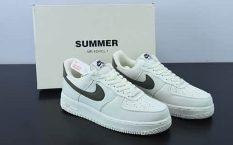 耐克Nike Air Force 1 '07 米军绿帆布3M反光空军一号低帮休闲板鞋纯原版本 货号:DG2296-008