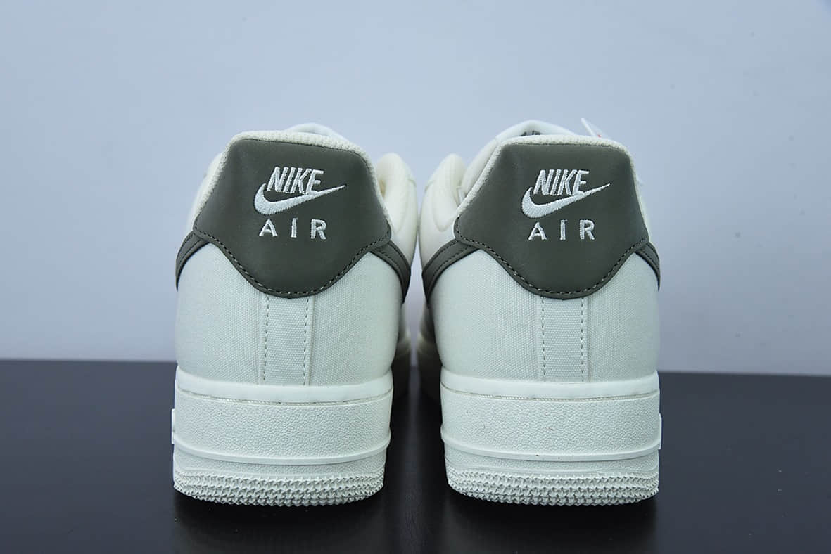 耐克Nike Air Force 1 '07 米军绿帆布3M反光空军一号低帮休闲板鞋纯原版本 货号:DG2296-008