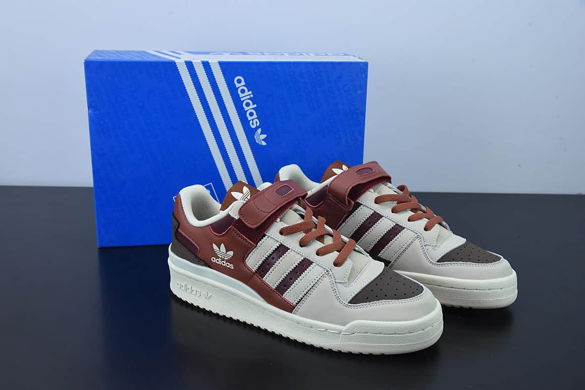 阿迪达斯Adidas Forum 84 Low OG白棕红低帮复古百搭潮流休闲运动板鞋纯原版本 货号:GX4539