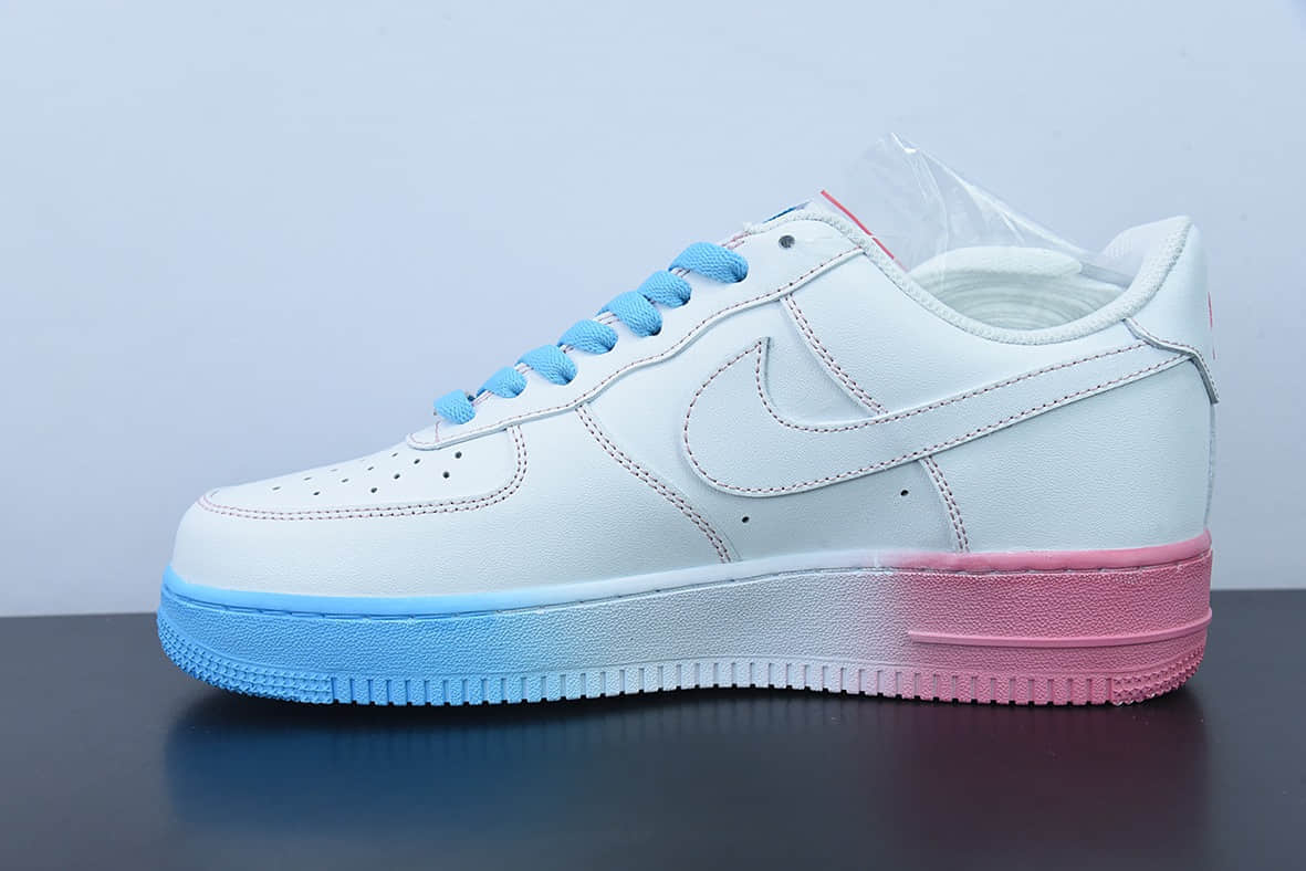 耐克Nike Air Force 1 Low 蓝粉渐变底空军一号低帮运动休闲板鞋纯原版本 货号:AF1234-006