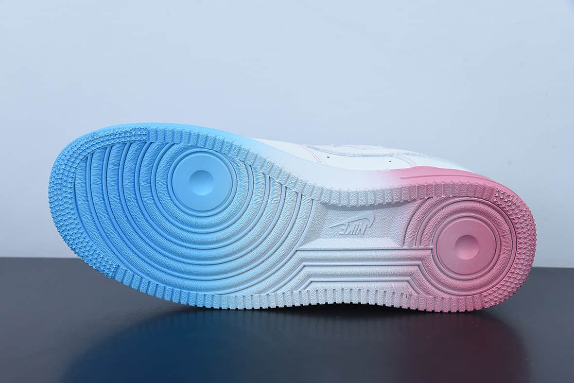 耐克Nike Air Force 1 Low 蓝粉渐变底空军一号低帮运动休闲板鞋纯原版本 货号:AF1234-006