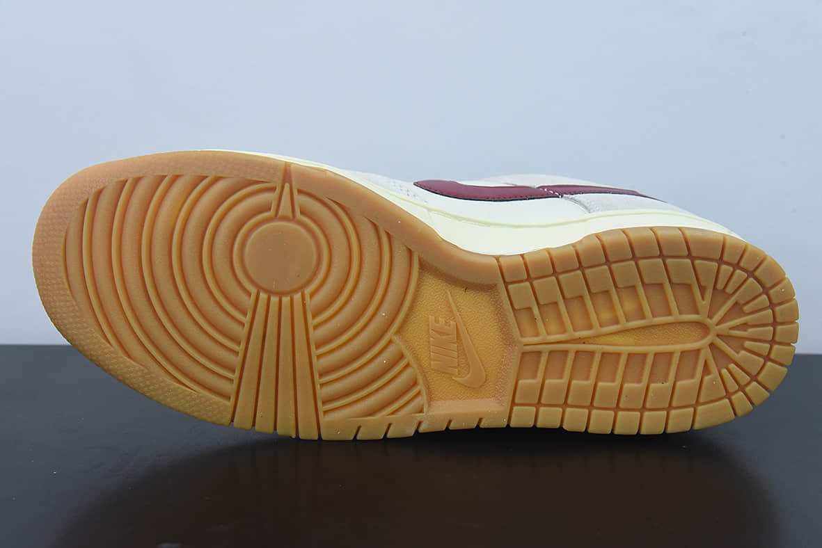 耐克Nike By You SB Dunk Low Retro SP“白灰酒红”扣篮系列低帮休闲运动滑板板鞋纯原版本 货号:HC0808-100