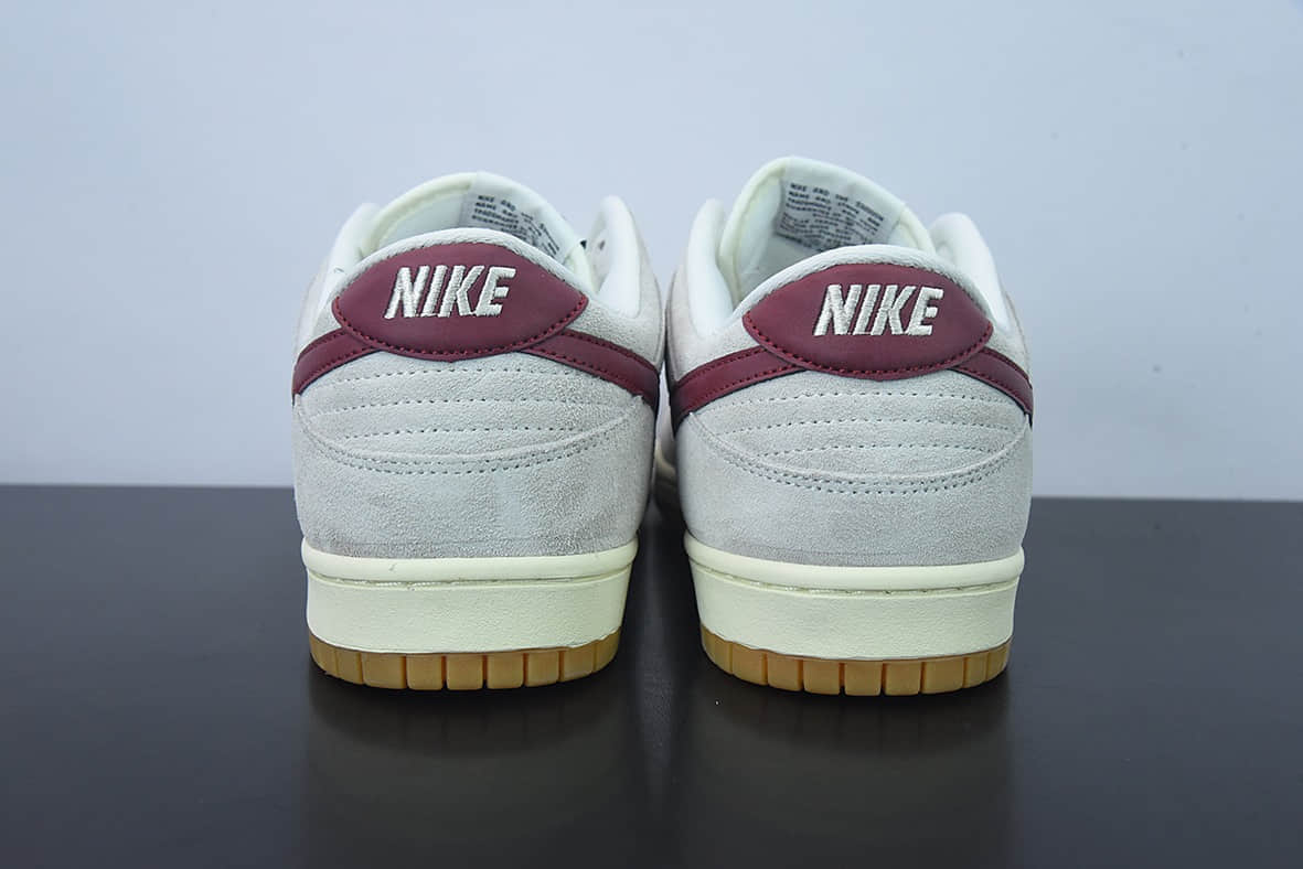 耐克Nike By You SB Dunk Low Retro SP“白灰酒红”扣篮系列低帮休闲运动滑板板鞋纯原版本 货号:HC0808-100