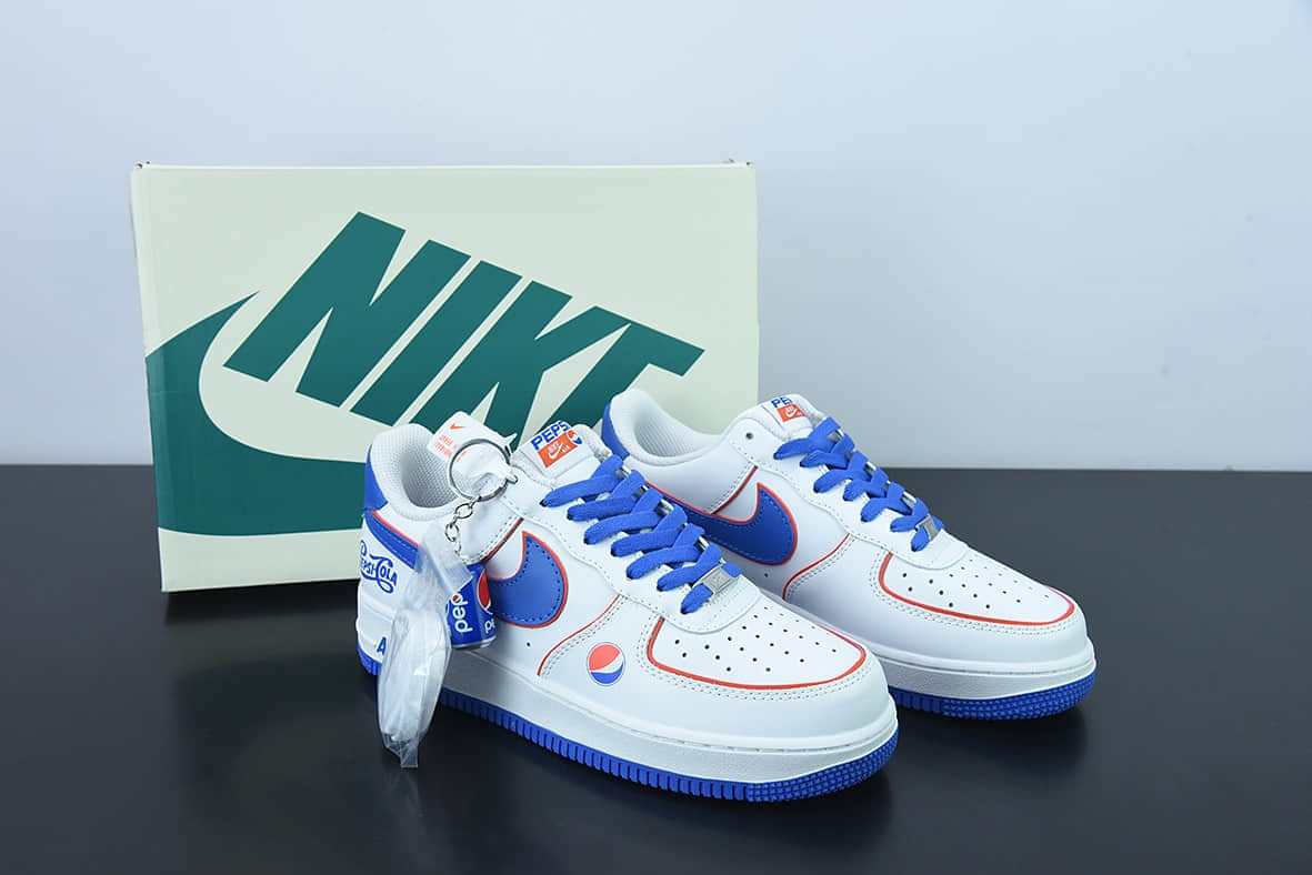 耐克Nike Air Force 1 Low “百事可乐”联名款空军一号低帮运动休闲板鞋纯原版本 货号:BS8856-113