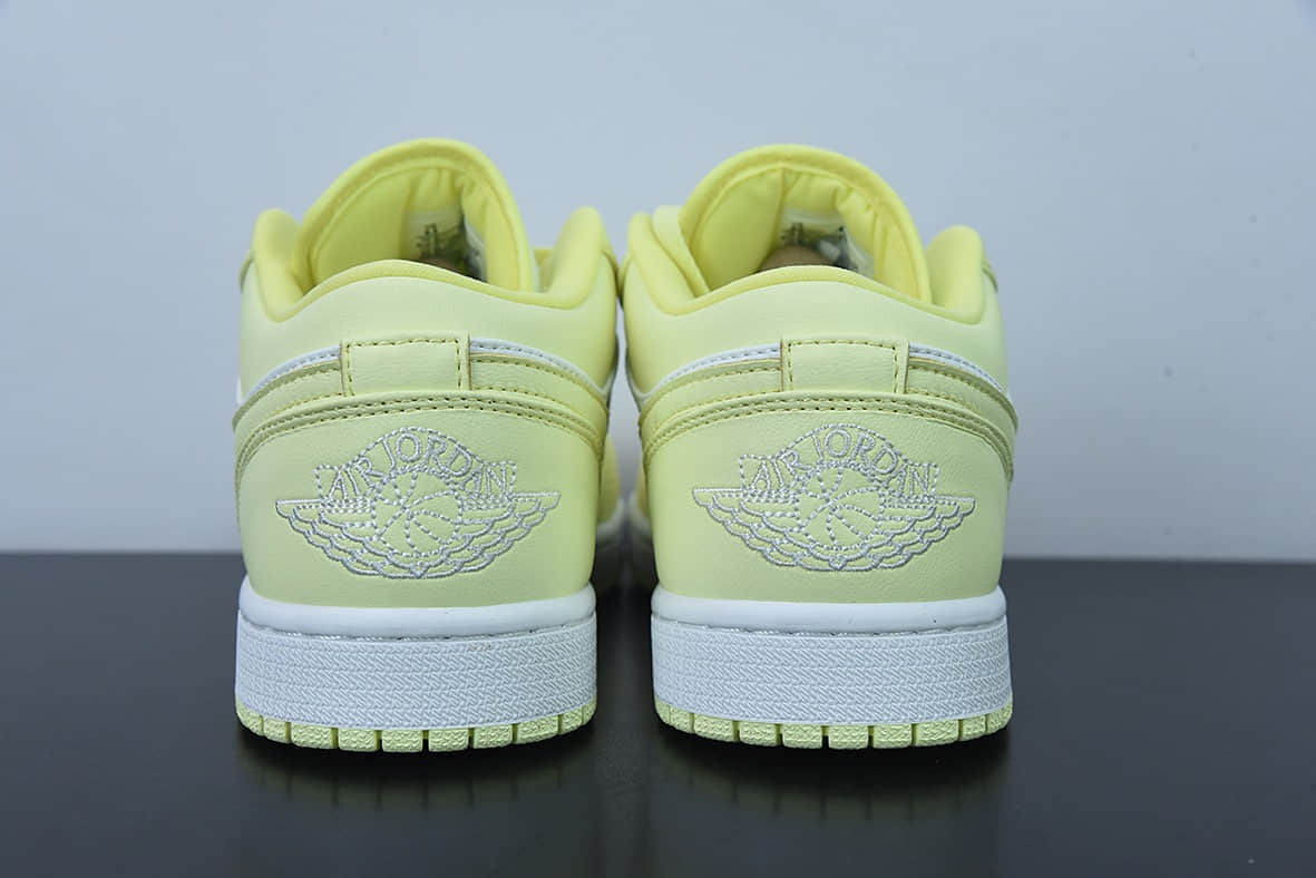 乔丹Air Jordan 1 LowWhiteLemonadeAJ1柠檬黄白低帮经典篮球鞋纯原版本 货号：DC0774-007