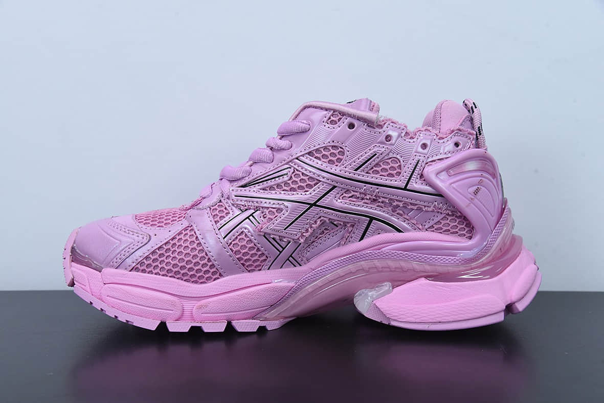 巴黎世家Balenciaga Runner粉色运动鞋纯原版本 货号：677402W3RB15000