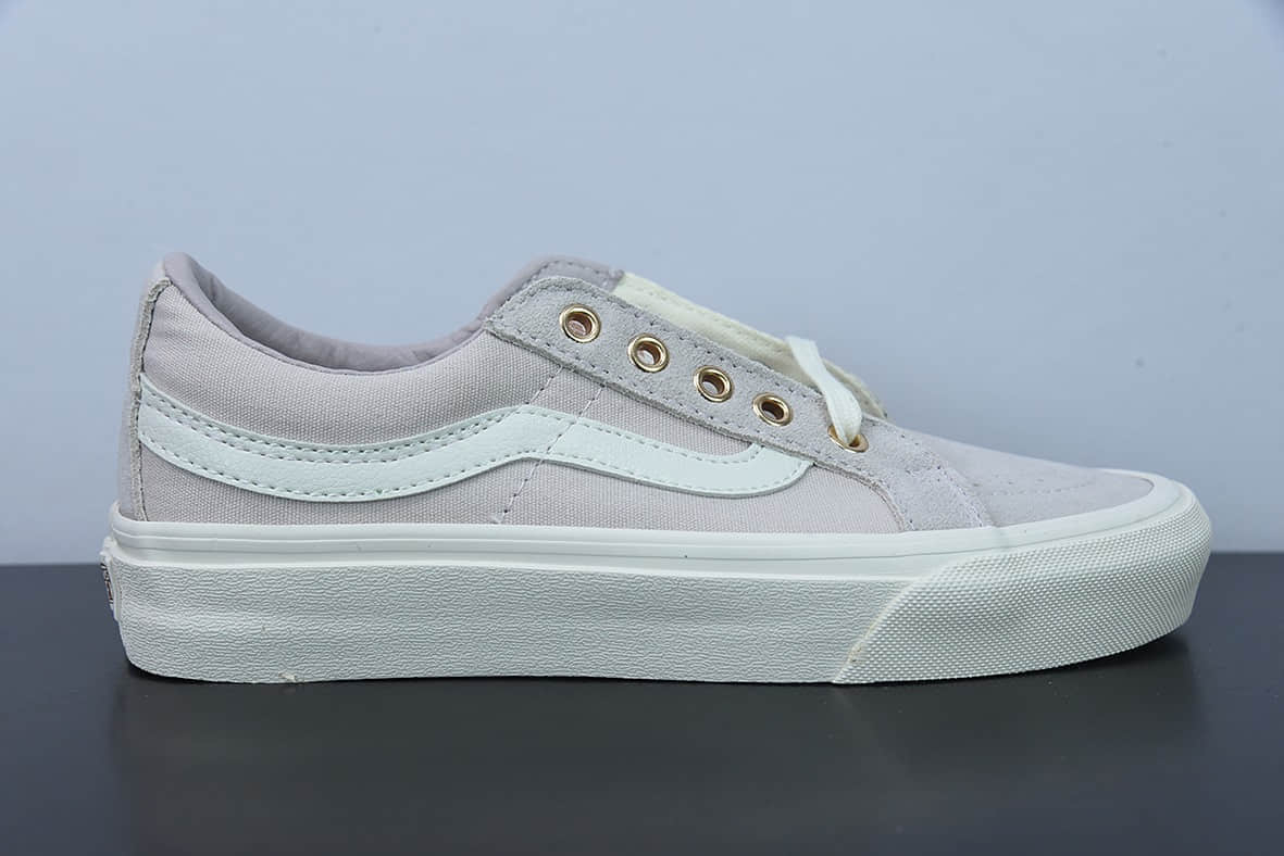 万斯Vans Sk8-Low Reissue SF 藕粉色低帮硫化板鞋纯原版本 货号:VN0A4UWI4WP
