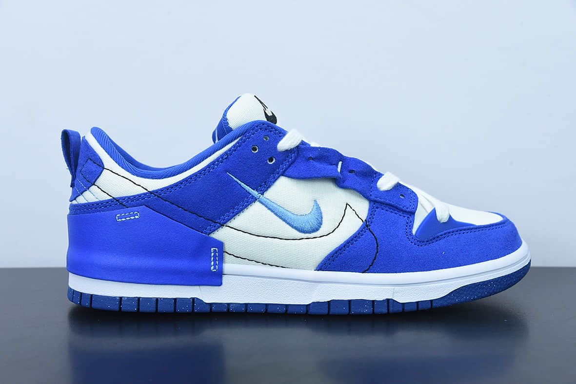 耐克Nike Dunk Low Disrupt 2 Desert Bronze 克莱因蓝破坏二代系列全新解构风轻量扣篮低帮休闲运动滑板鞋纯原版本 货号:DH4402-102