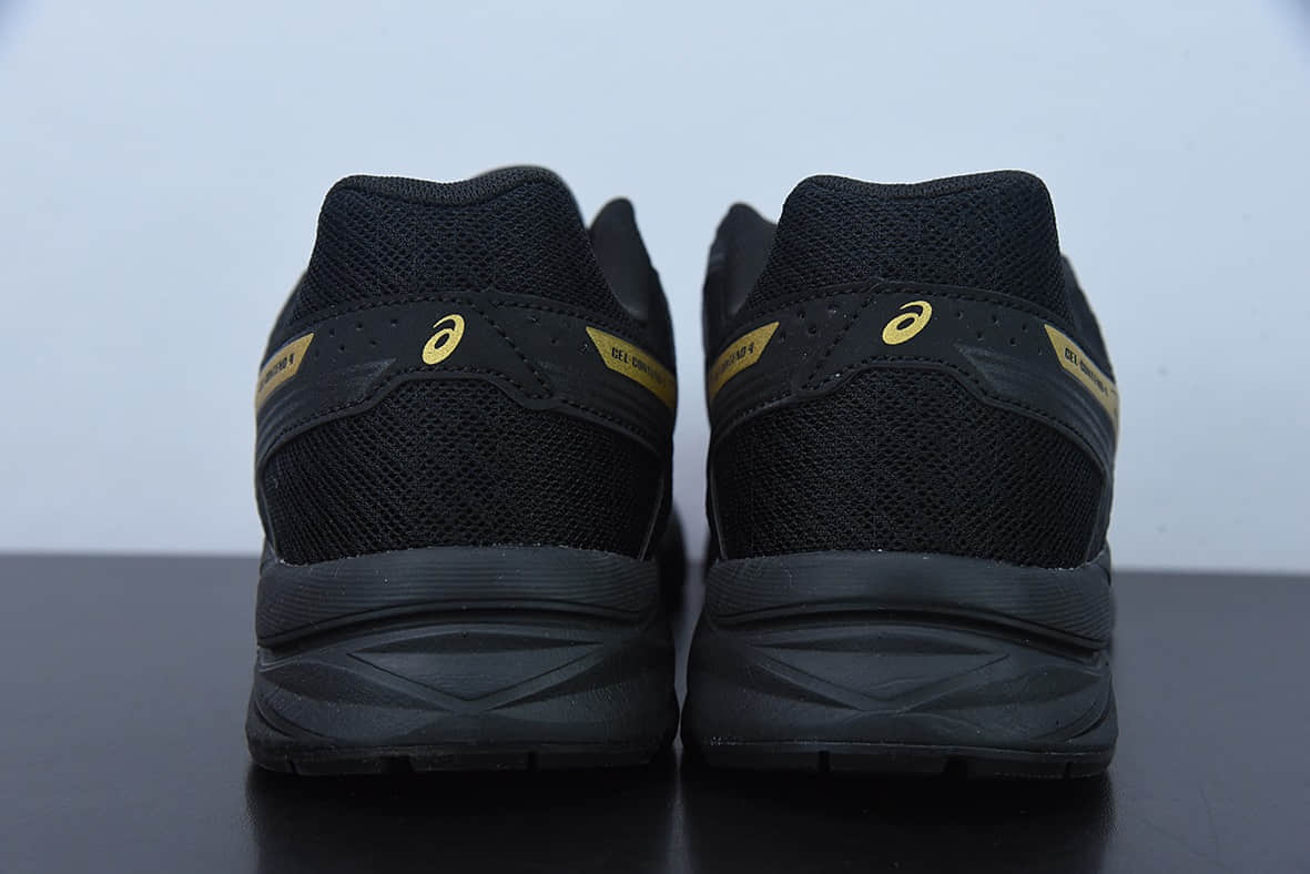 亚瑟士Asics Gel-Contend 4 抗衡4代黑金配色低帮城市休闲运动跑步鞋纯原版本 货号:T8D4Q-013