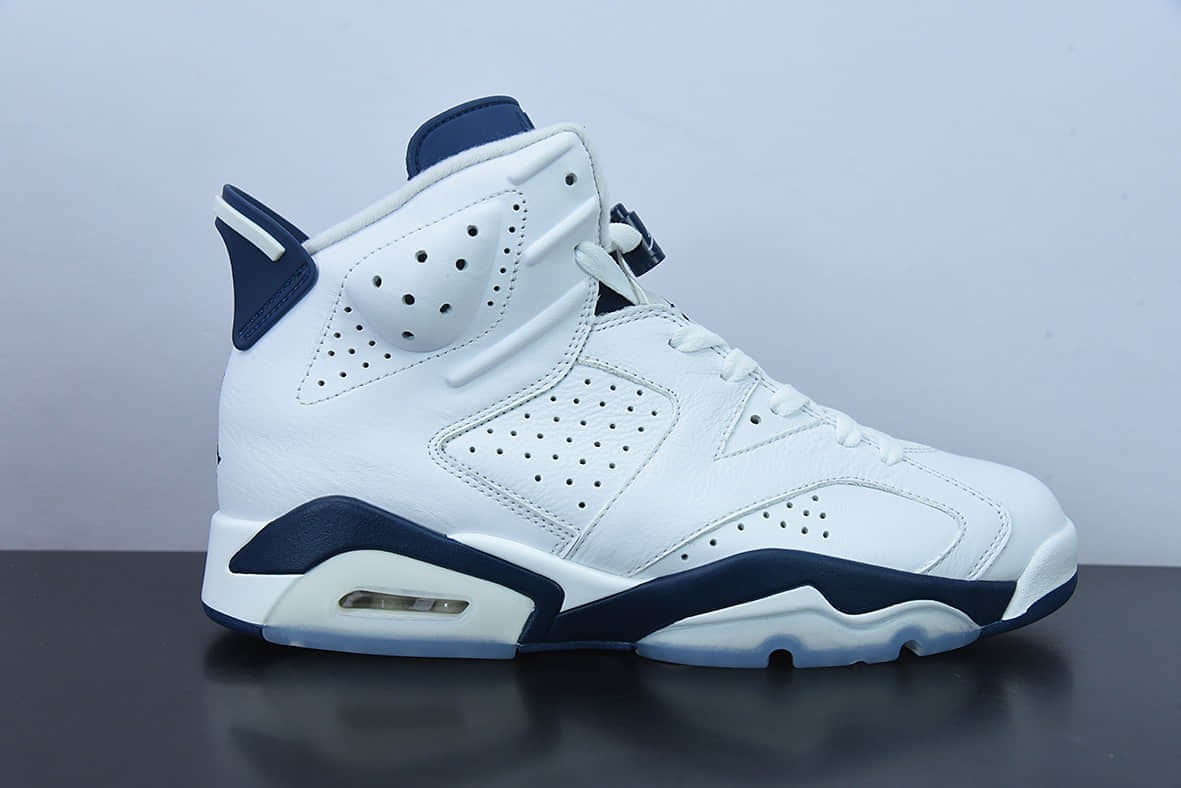 乔丹Air Jordan 6 Retro 白蓝午夜蓝乔丹AJ6代复古休闲文化篮球鞋纯原版本 货号:CT8529-141