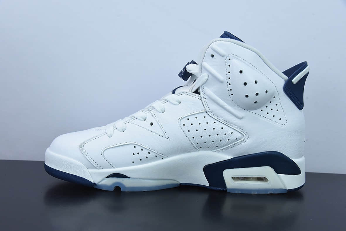 乔丹Air Jordan 6 Retro 白蓝午夜蓝乔丹AJ6代复古休闲文化篮球鞋纯原版本 货号:CT8529-141