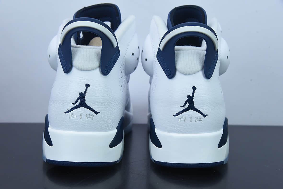 乔丹Air Jordan 6 Retro 白蓝午夜蓝乔丹AJ6代复古休闲文化篮球鞋纯原版本 货号:CT8529-141