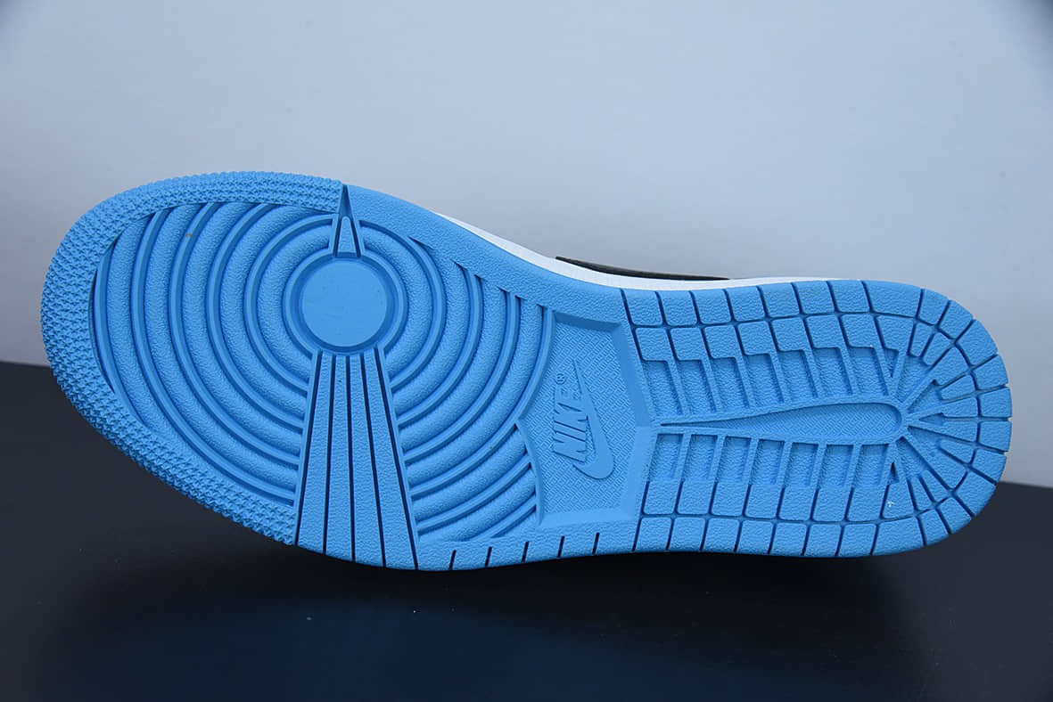 乔丹Air Jordan 1 Low 乔丹1代黑白蓝新北卡蓝黑脚趾低帮篮球鞋纯原版本 货号：CZ0790-104