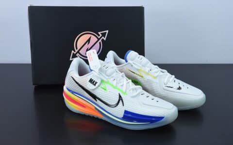 耐克Nike ZOOM GT CUT 白彩虹低帮实战篮球鞋纯原版本 货号:DK4112-114
