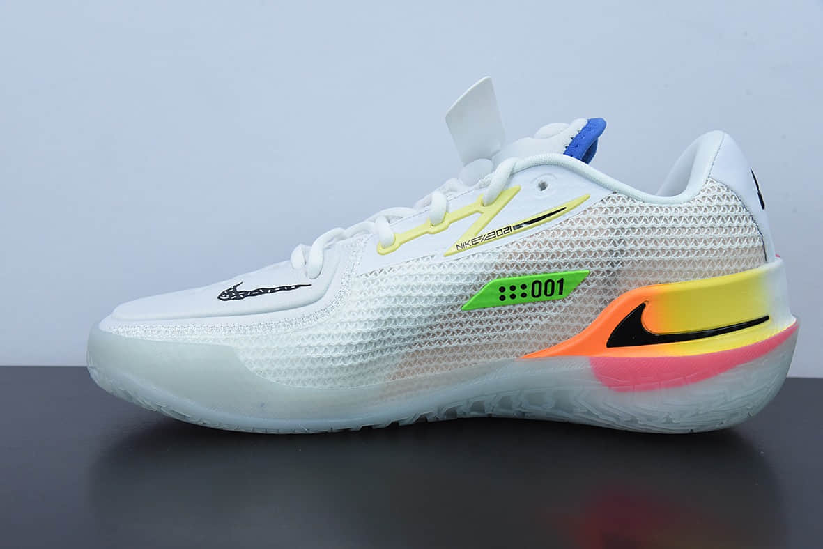耐克Nike ZOOM GT CUT 白彩虹低帮实战篮球鞋纯原版本 货号:DK4112-114