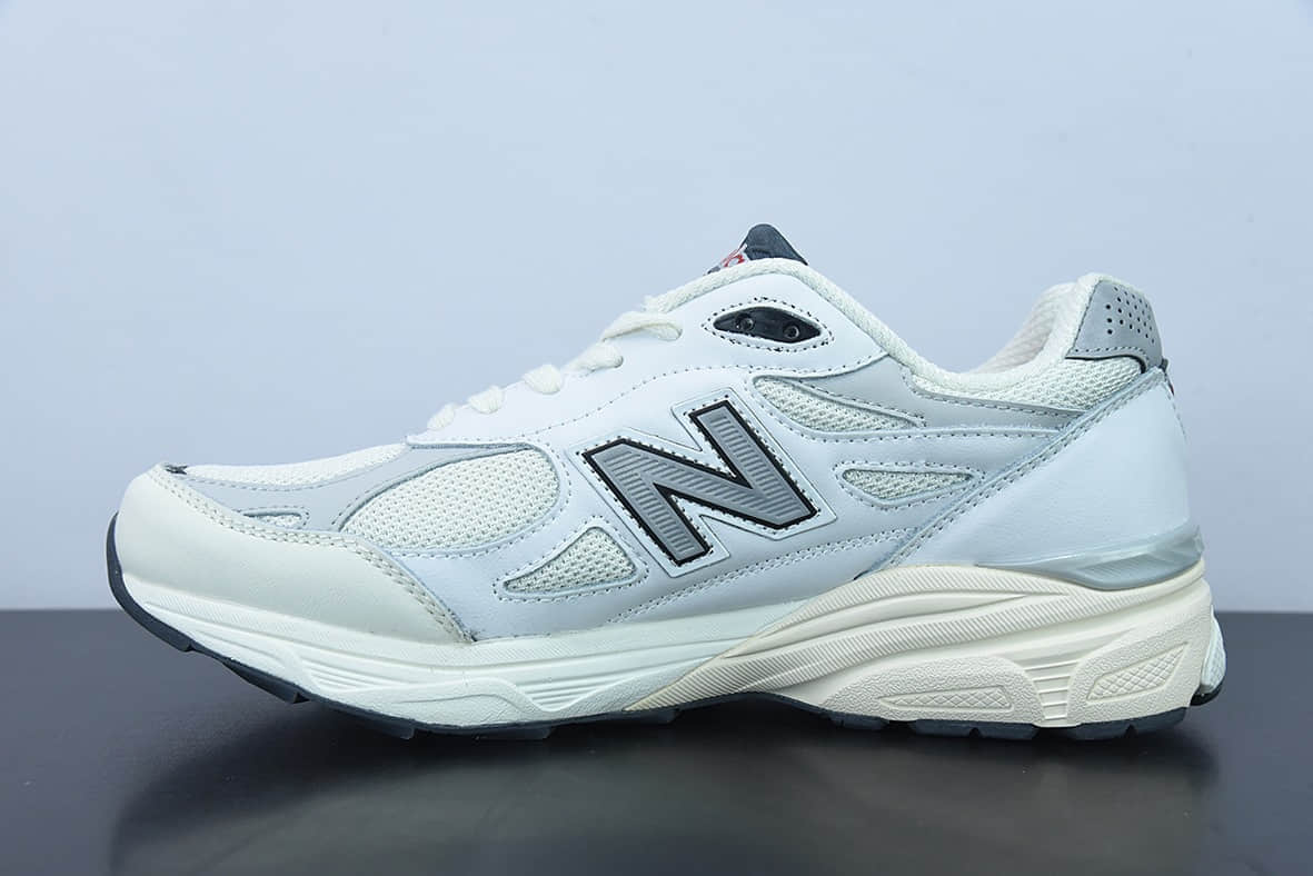 新百伦New Balance 990V3 白色3M反光第三代总统复古慢跑鞋纯原版本 货号:M990AL3