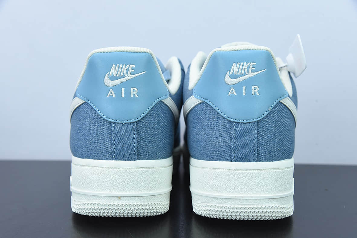 耐克Nike Air Force 1 Low PRMDenim Paisley牛仔浅蓝白空军一号经典低帮休闲板鞋纯原版本 货号:DG2296-004