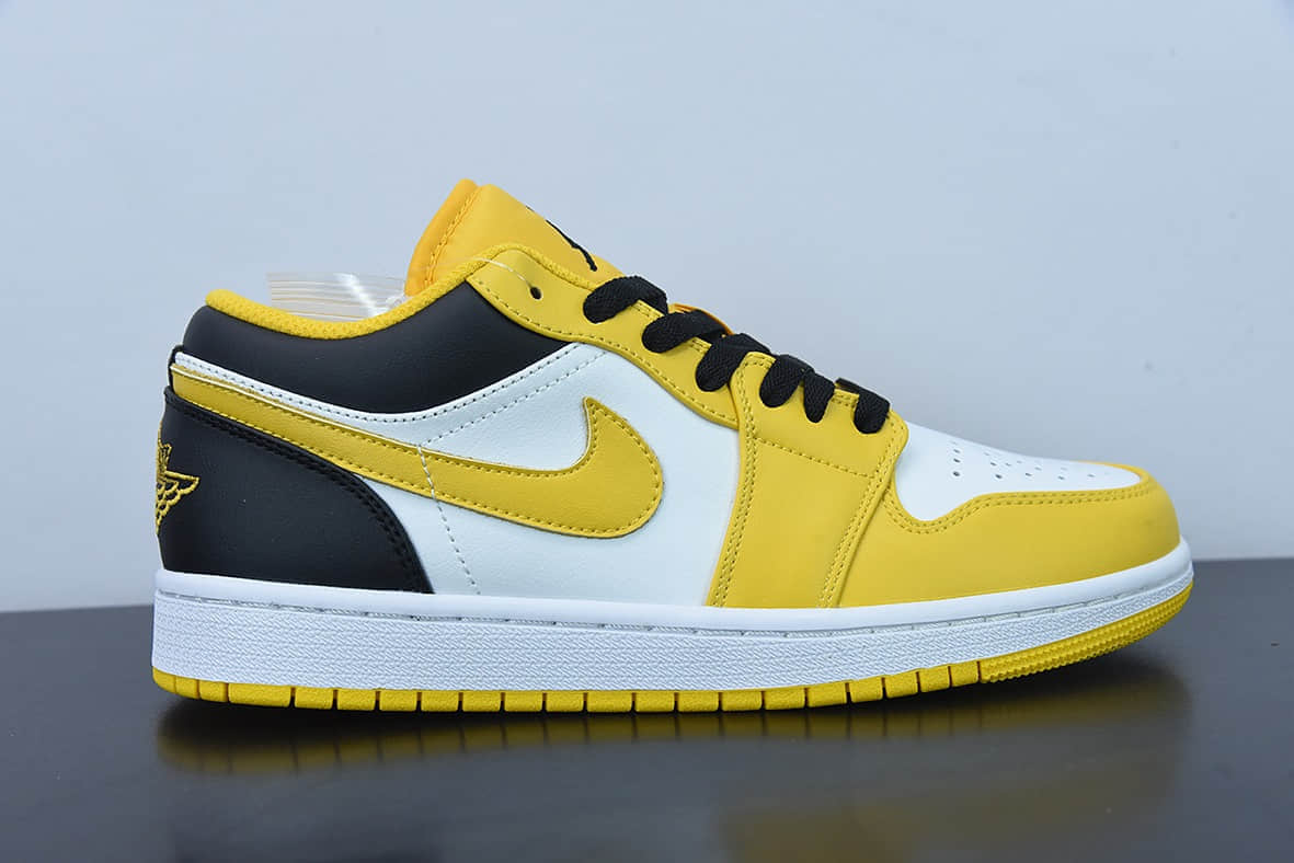 乔丹Air Jordan 1 Low 全新“大学金色”配色低帮篮球鞋纯原版本 货号：553560-701