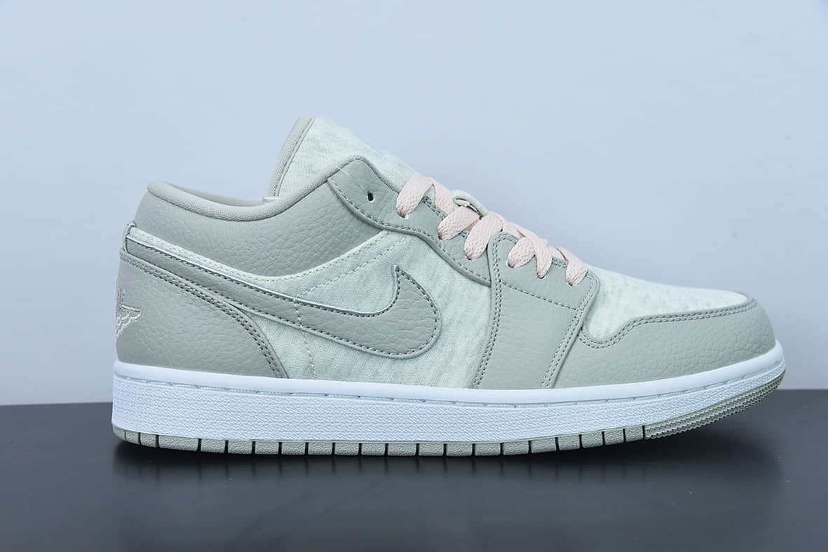 乔丹Air Jordan 1 Low Light Iron Ore AJ1 乔1灰白粉低帮篮球鞋纯原版本 货号:DQ6076-001
