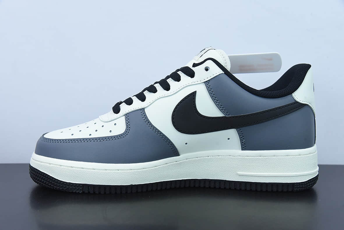耐克Nike Air Force 1 Low '07 “米白碳灰黑”低帮空军一号休闲板鞋纯原版本 货号:DD3063-608