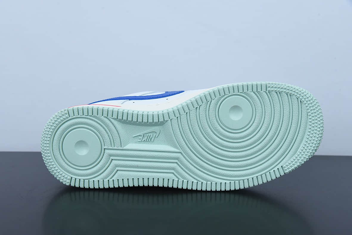 耐克Nike Air Force 1 Low 白蓝红刺绣篮球空军一号低帮运动休闲板鞋纯原版本 货号:DX2660-100