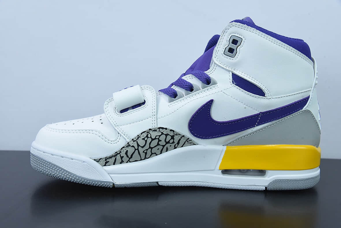 乔丹Air Jordan Legacy 312 NRG“Pure white” “湖人”白紫黄高帮篮球鞋纯原版本 货号:AV3922-157