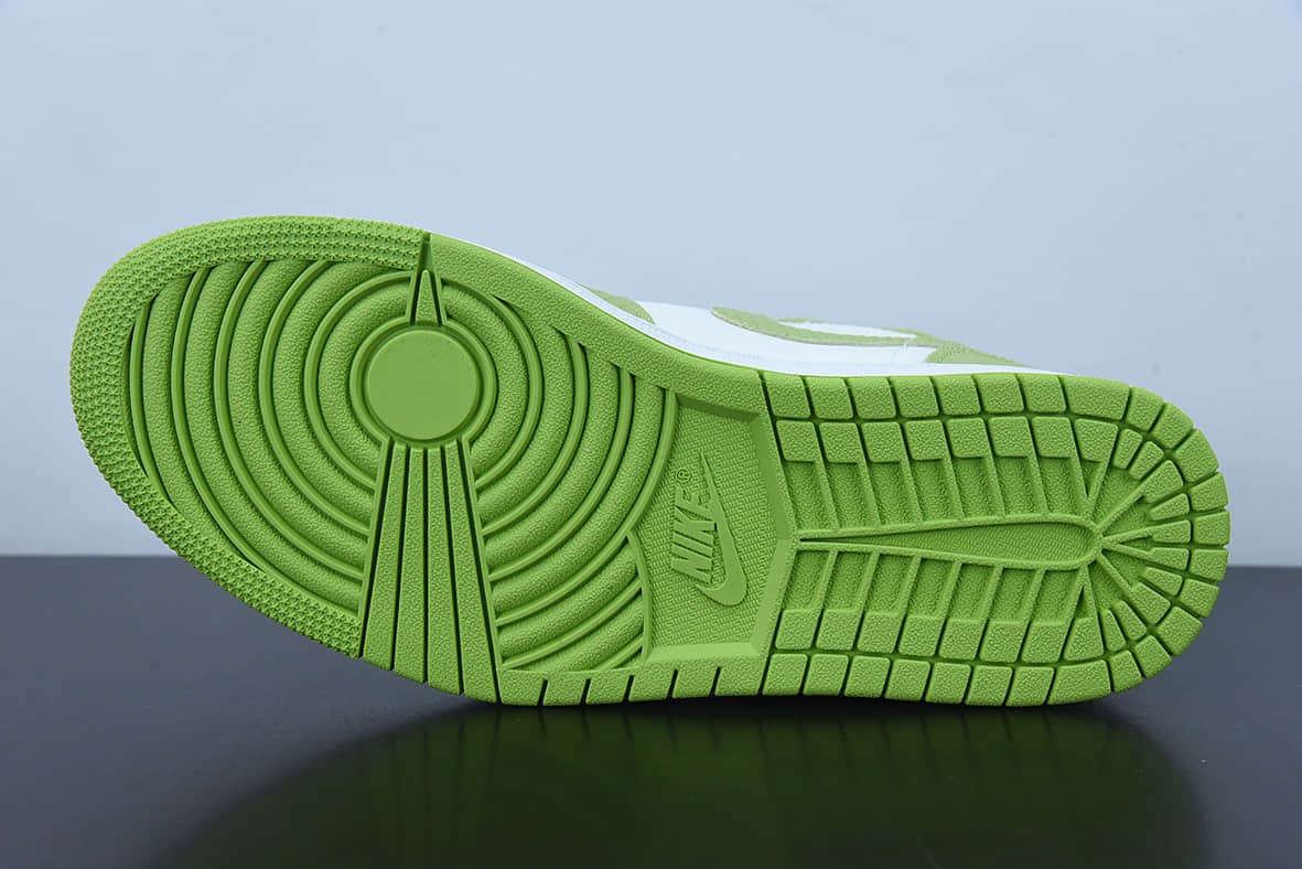 乔丹Air Jordan 1 Mid SE Green Python 绿蛇纹中帮篮球鞋纯原版本 货号:DV2959-113