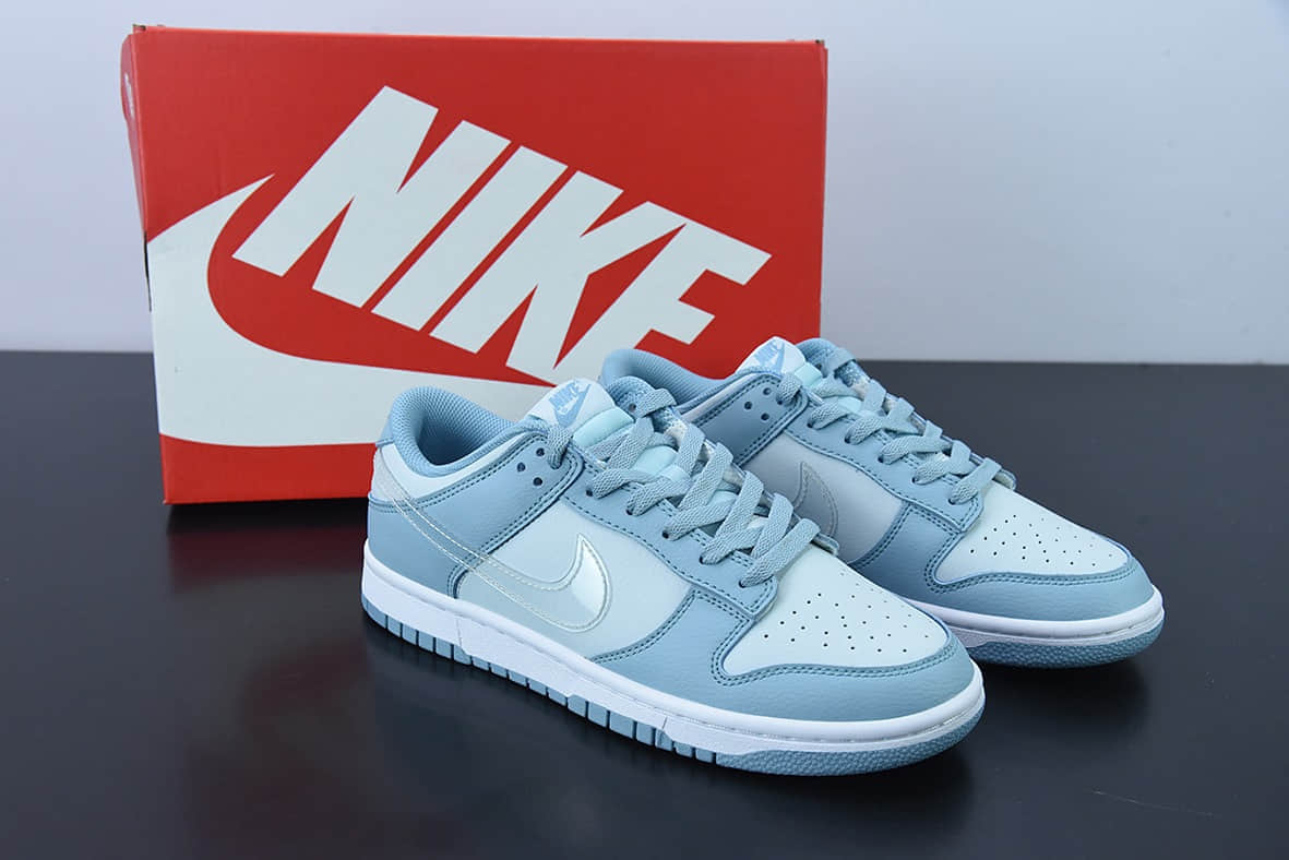耐克Nike SB Dunk Low Pro 白浅蓝透明钩蓝灰复古低帮休闲运动滑板板鞋纯原版本 货号:DH9765-401