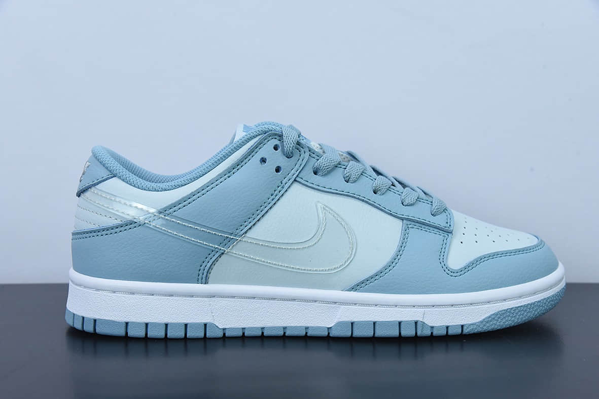 耐克Nike SB Dunk Low Pro 白浅蓝透明钩蓝灰复古低帮休闲运动滑板板鞋纯原版本 货号:DH9765-401