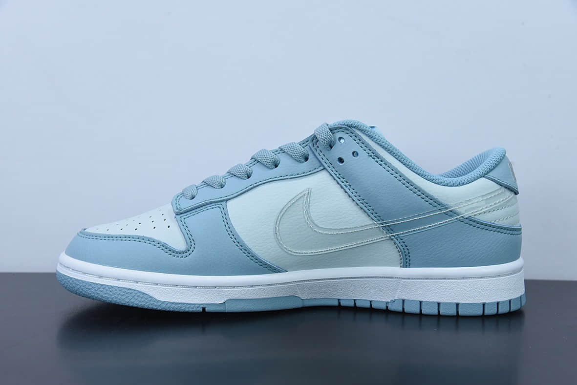 耐克Nike SB Dunk Low Pro 白浅蓝透明钩蓝灰复古低帮休闲运动滑板板鞋纯原版本 货号:DH9765-401