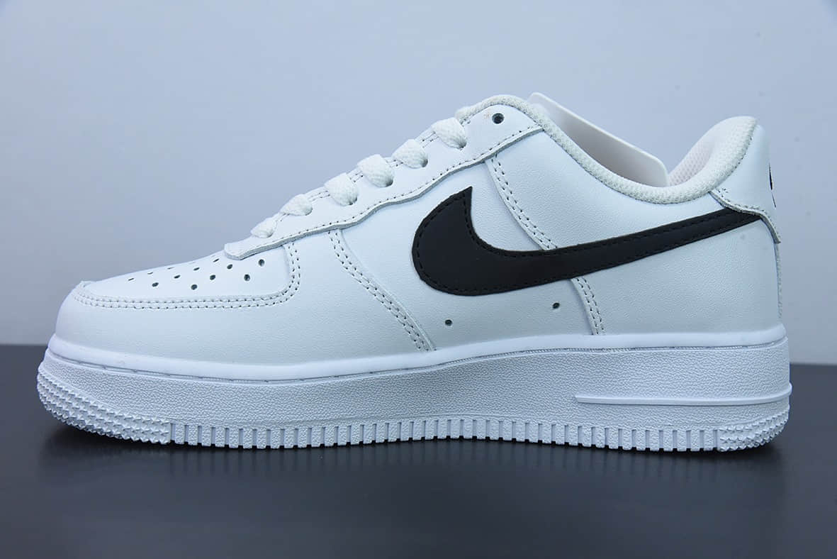 耐克Nike Air Force 1 Low 白黑可爱女头空军一号低帮休闲板鞋纯原版本 货号:FB2364-038