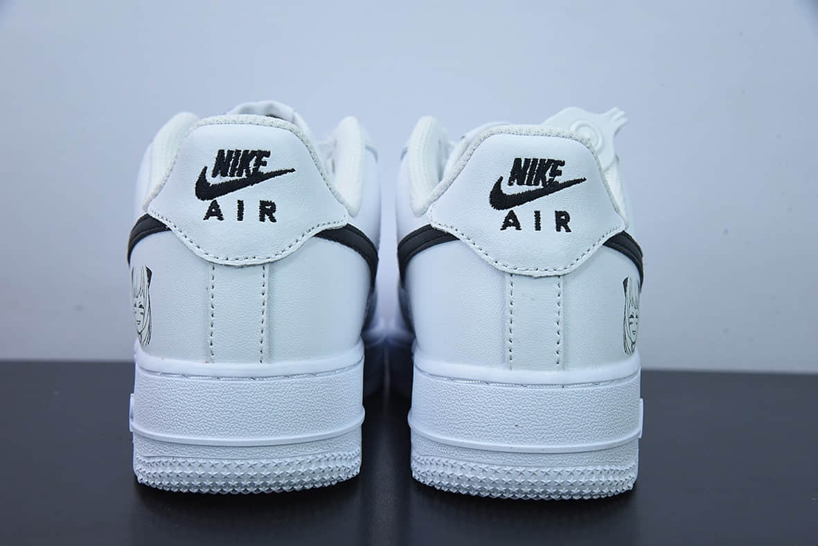 耐克Nike Air Force 1 Low 白黑可爱女头空军一号低帮休闲板鞋纯原版本 货号:FB2364-038