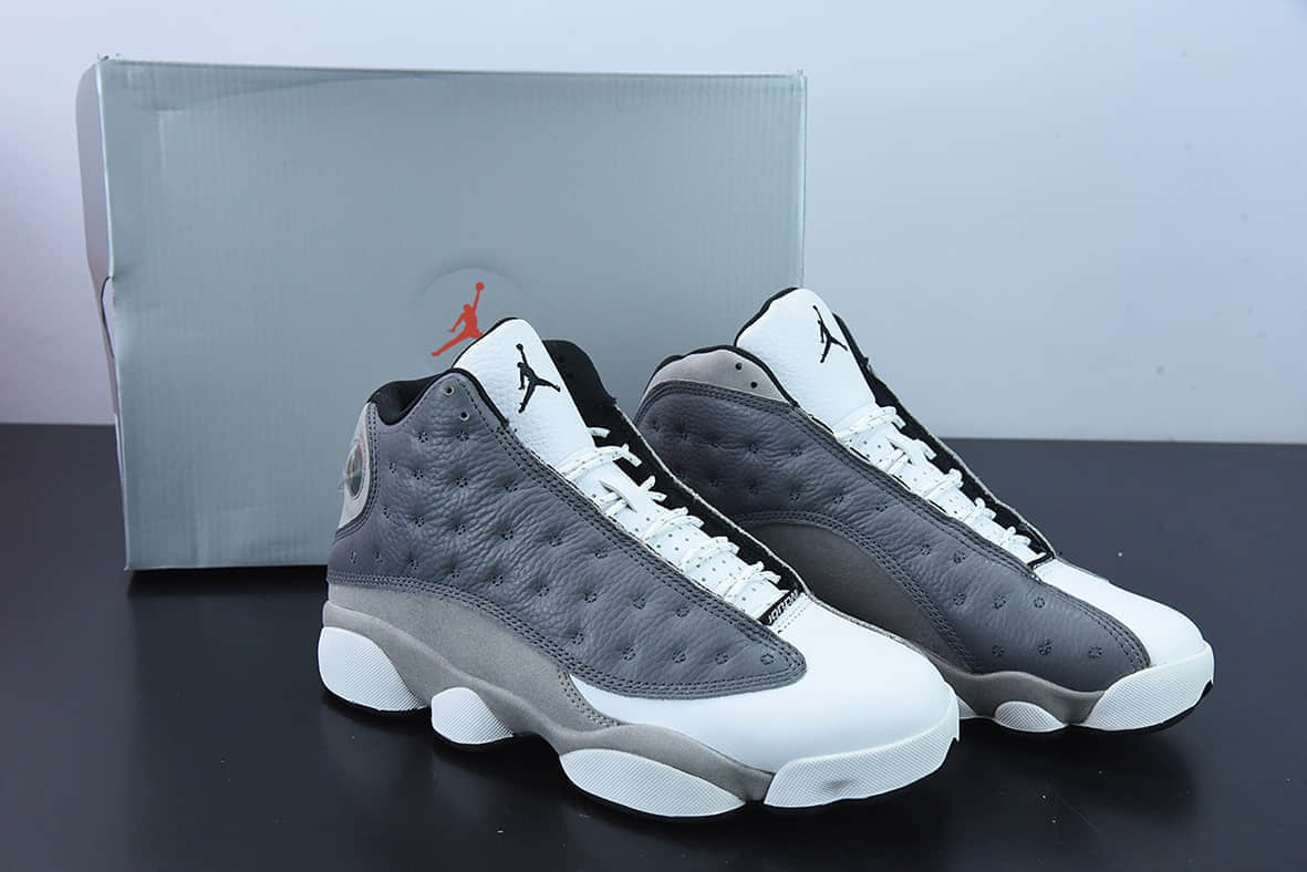 乔丹Air Jordan 13 Retro 雾霾灰渣渣灰高帮篮球鞋纯原版本 货号:414571-016