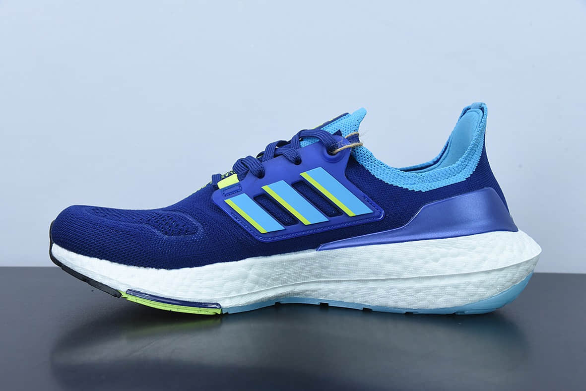阿迪达斯 Adidas Ultra Boost ub2022 Consortium 深蓝色全新配色爆米花跑鞋纯原版本 货号:GX9333