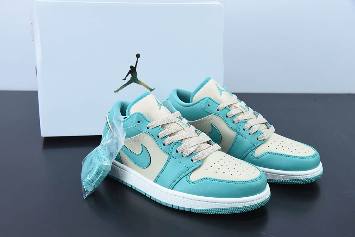 乔丹Air Jordan 1 LowWhiteLemonadeAJ1乔丹一代湖水蓝低帮经典复古文化休闲运动篮球鞋纯原版本 货号:DC0774-131