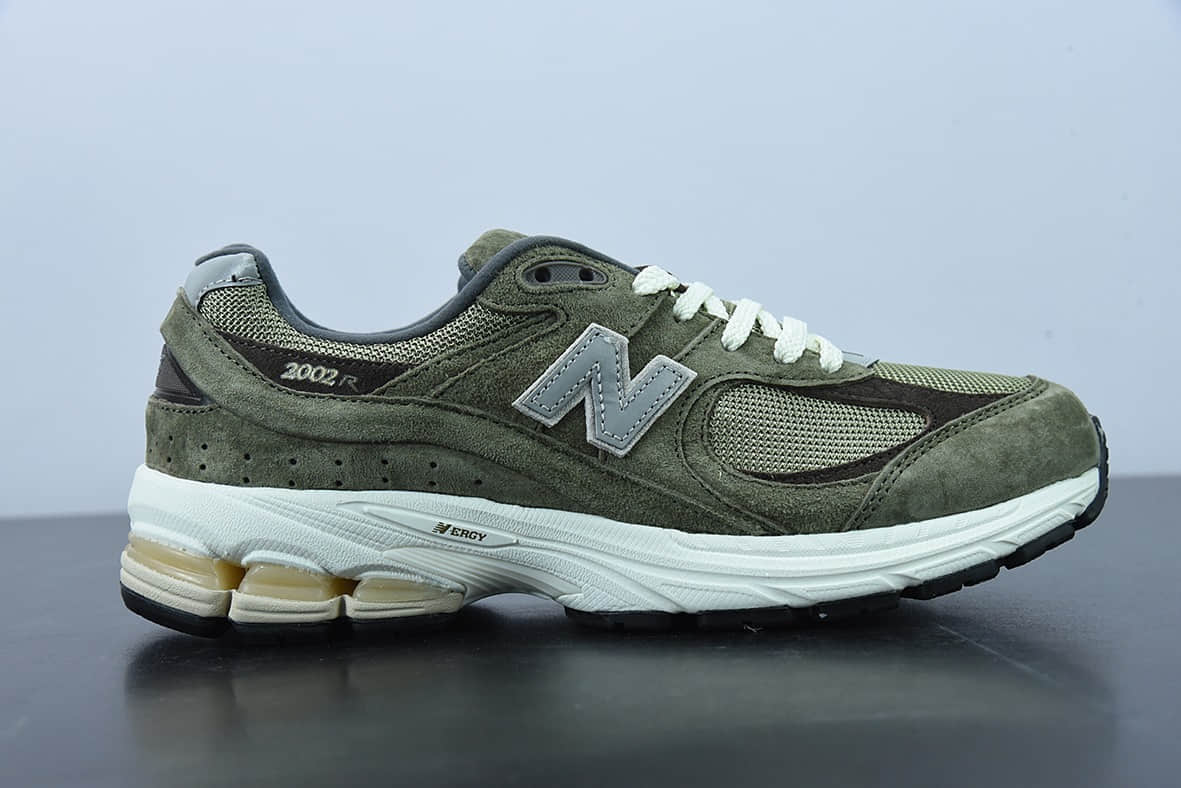 新百伦New Balance ML2002 麂皮橄榄绿灰银复古休闲跑步鞋纯原版本 货号：M2002RHN