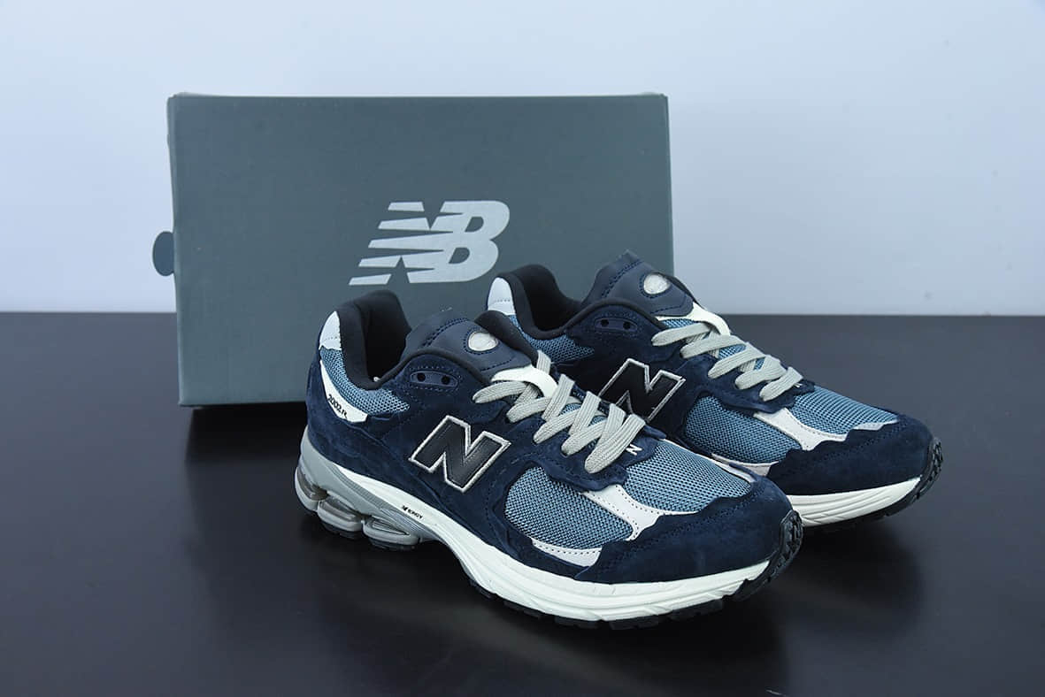 新百伦New Balance 2002RProtection Pack系列藏青海军蓝淡蓝白复古老爹风休闲运动慢跑鞋纯原版本 货号:M2002RDF