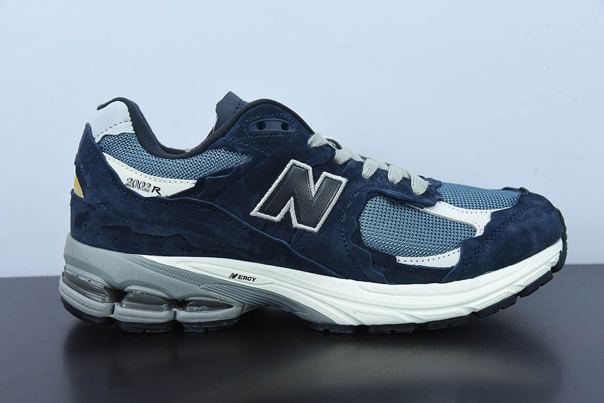 新百伦New Balance 2002RProtection Pack系列藏青海军蓝淡蓝白复古老爹风休闲运动慢跑鞋纯原版本 货号:M2002RDF