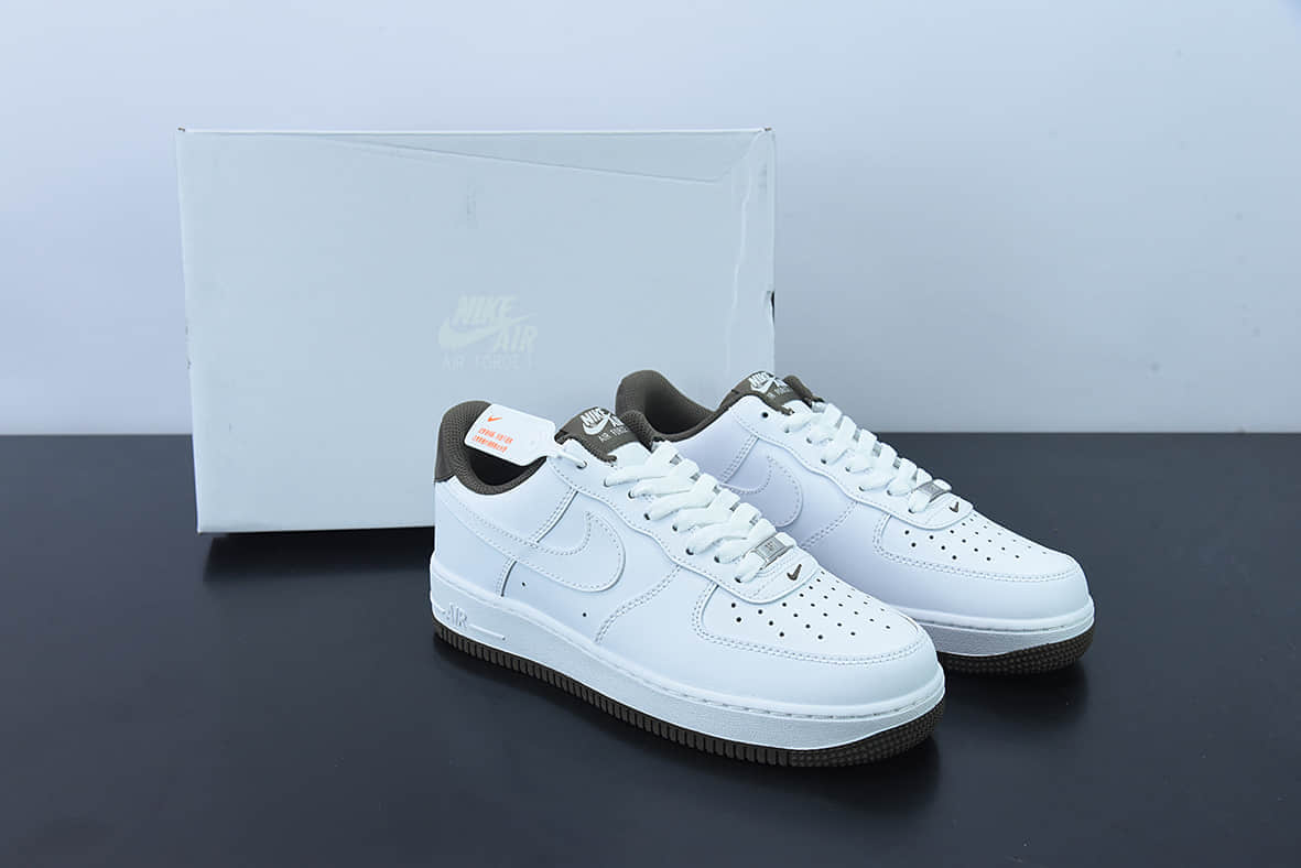耐克Nike Air Force 1 Low 白褐色空军一号低帮休闲板鞋纯原版本 货号:DO5220-162
