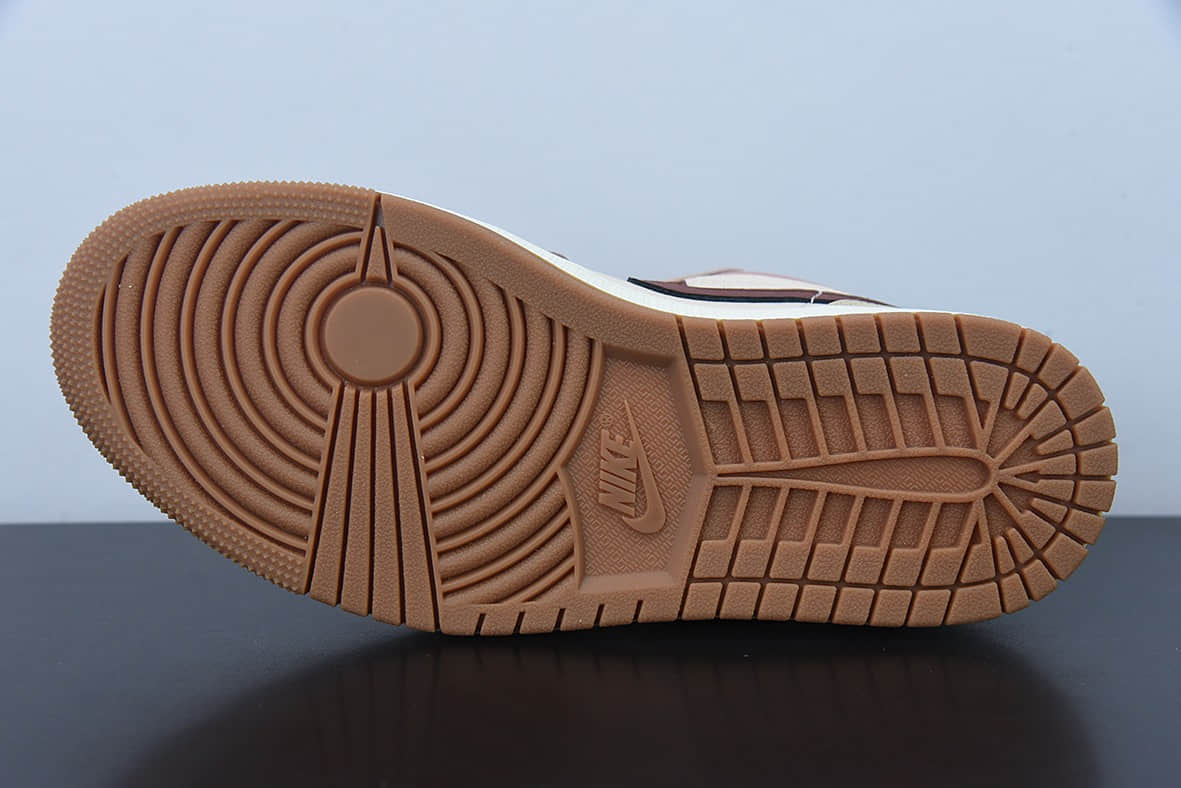 乔丹Air Jordan 1 LowTanRed beansAJ1乔丹一代奶茶红豆彩色拼接低帮经典复古文化休闲运动篮球鞋纯原版本 货号:DO7450-201