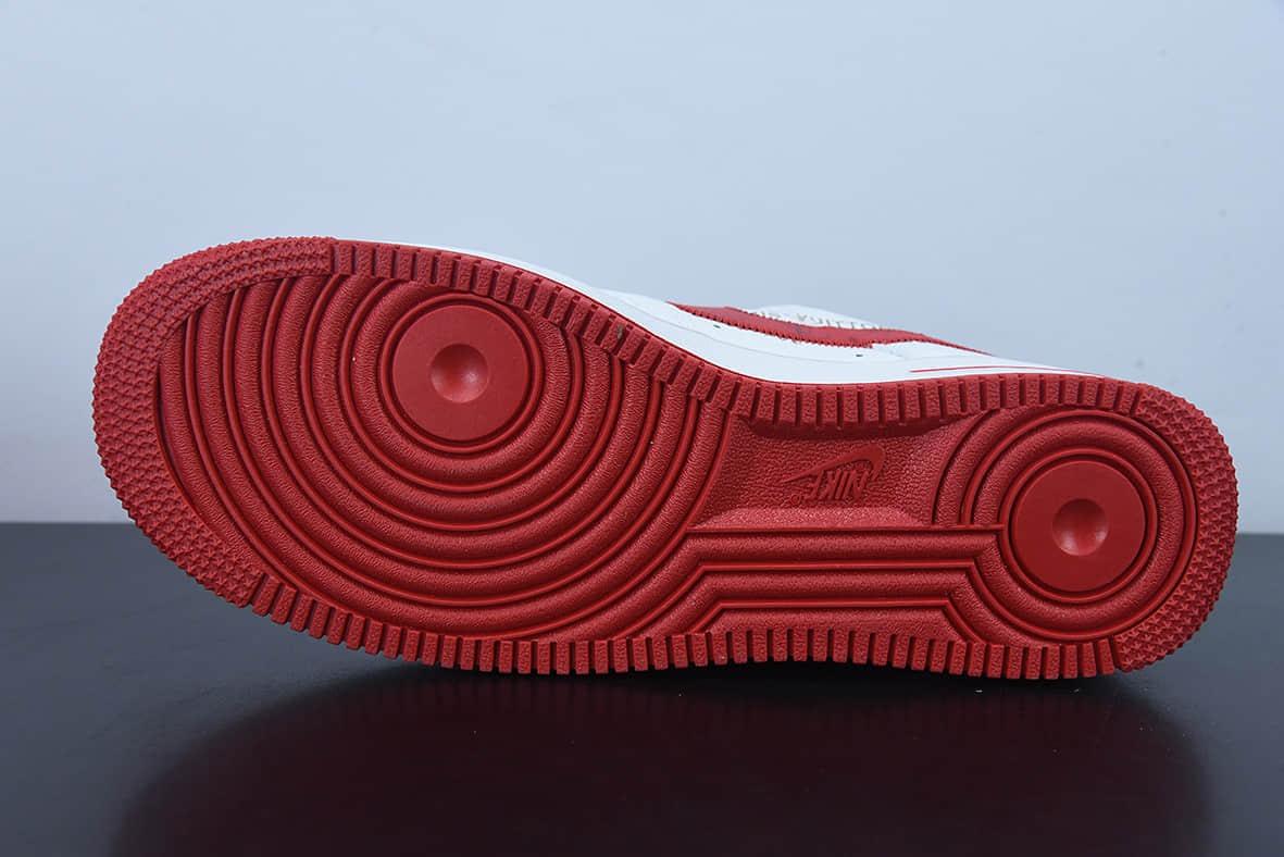 耐克Nike x LV Air Force 1'07 Low LV联名款白红印花空军一号低帮经典百搭休闲运动板鞋纯原版本 货号:LD0212