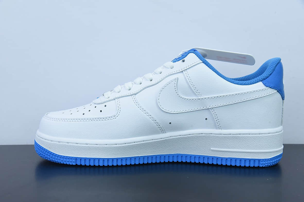 耐克Nike Air Force 1’07 LV8 WhiteUNC白北卡蓝空军一号经典低帮休闲板鞋纯原版本 货号：DR9867-101