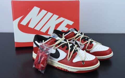 耐克Nike NBA x Nk Dunk Low EMB 75th Anniversary NBA联名白红芝加哥SB扣碎篮板低帮板鞋纯原版本 货号：DD3363-100