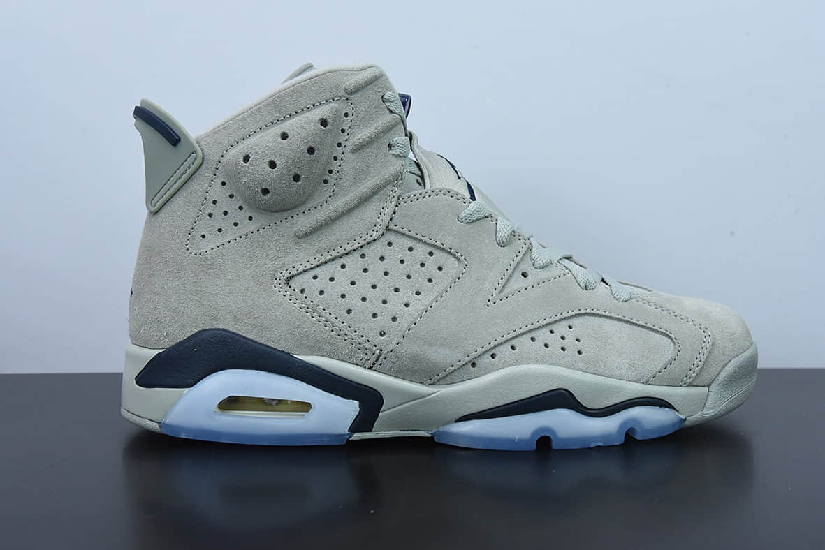 乔丹Air Jordan 6 Retro Georgetown AJ6 乔6乔治城灰蓝高帮篮球鞋纯原版本 货号：CT8529-012