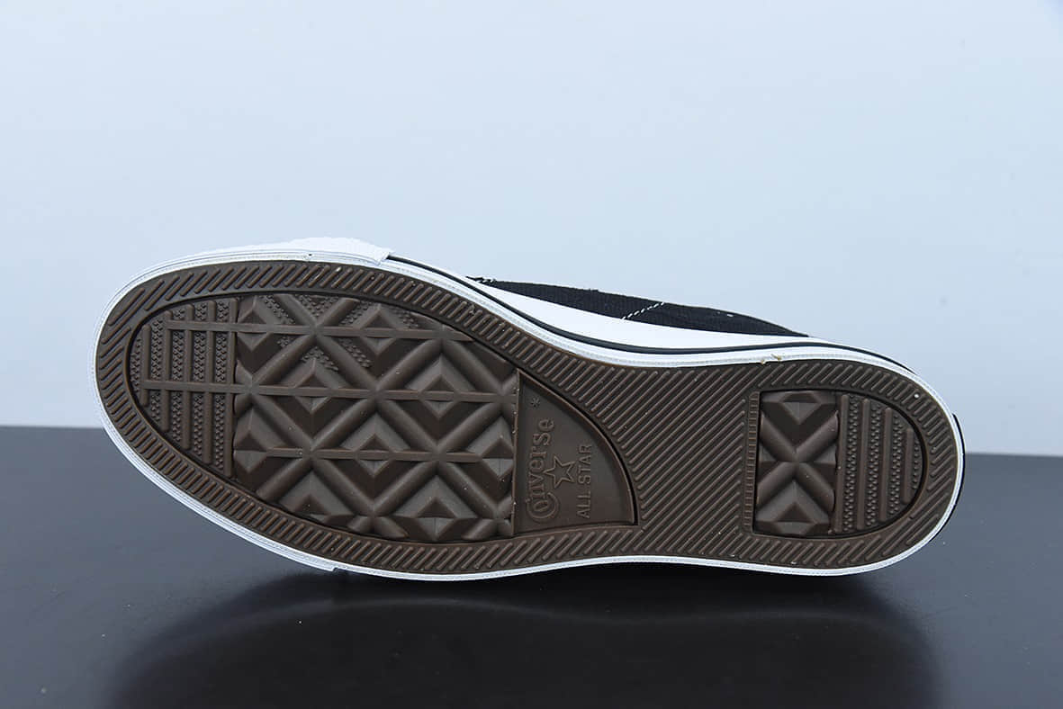 匡威Converse Stussy x Converse Chuck Taylor 斯图西2022全新联名经典黑色一星标低帮休闲板鞋纯原版本 货号:173120C