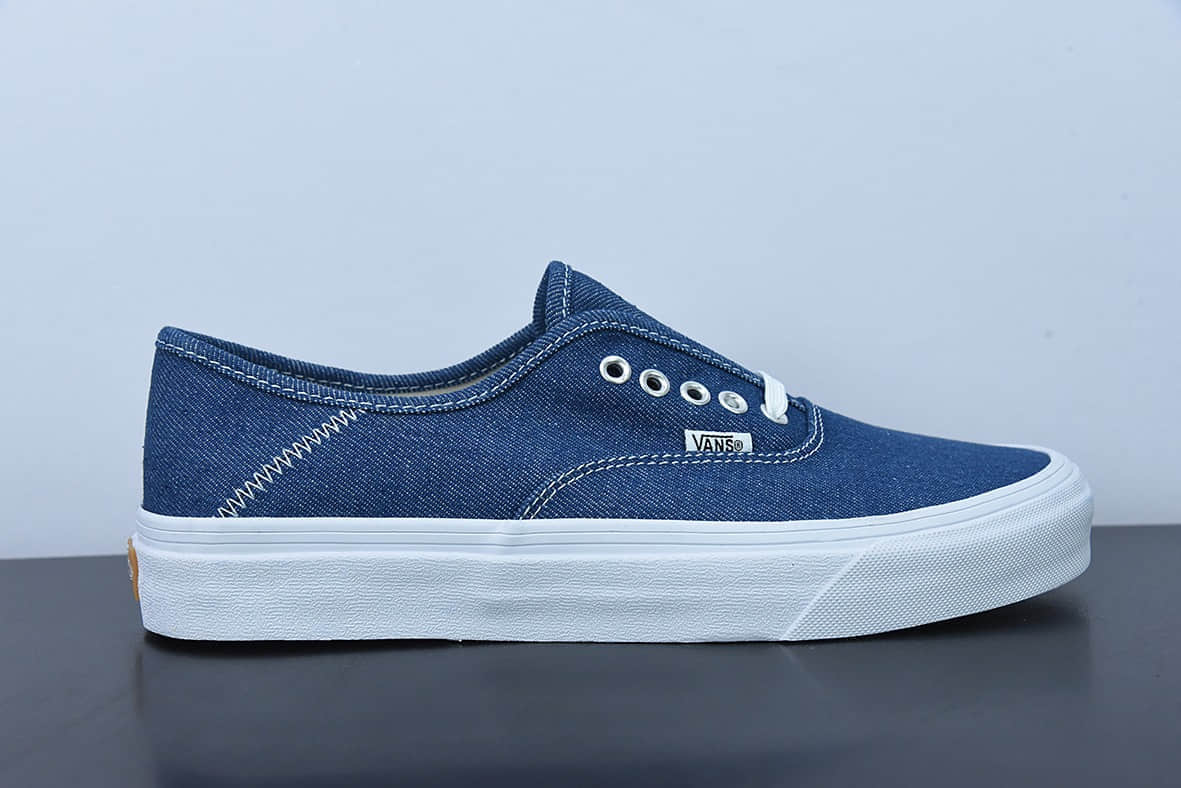 万斯Vans Authentic 牛仔蓝休闲低帮帆布鞋纯原版本 货号:VN0A3MU642E