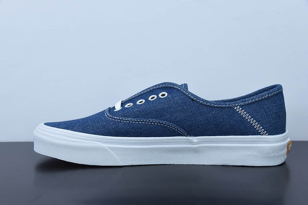 万斯Vans Authentic 牛仔蓝休闲低帮帆布鞋纯原版本 货号:VN0A3MU642E