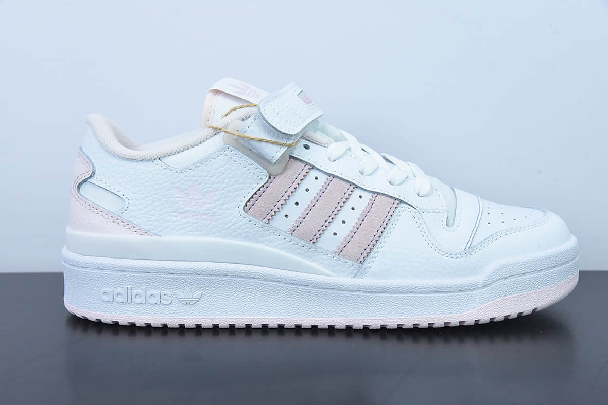 阿迪达斯Adidas Originals Forum 84 Low 罗马系列魔术贴“白浅粉紫鸳鸯低帮复古休闲板鞋纯原版本 货号:GY5832