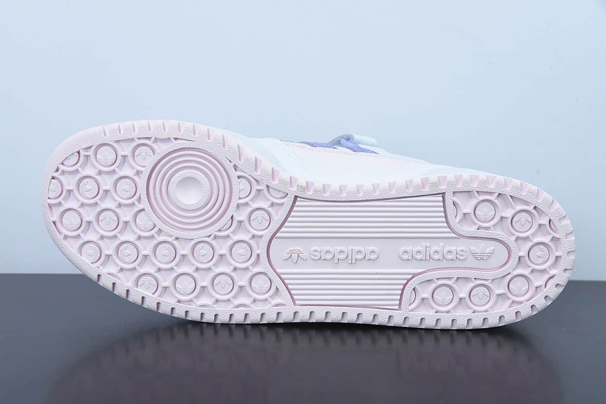 阿迪达斯Adidas Originals Forum 84 Low 罗马系列魔术贴“白浅粉紫鸳鸯低帮复古休闲板鞋纯原版本 货号:GY5832